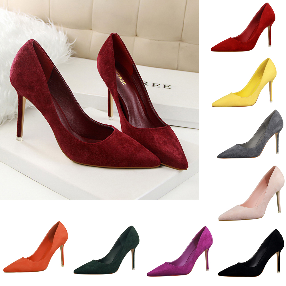 Court Heel Pointed - Eleganti décolleté classiche in camoscio 4