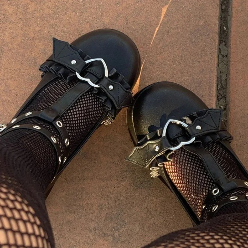 Women'S Shoes - Nuove Scarpe Mary Jane con Zeppa