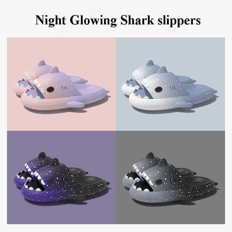 Women Shoes Size To Men - Simpatiche pantofole di squalo cartone animato