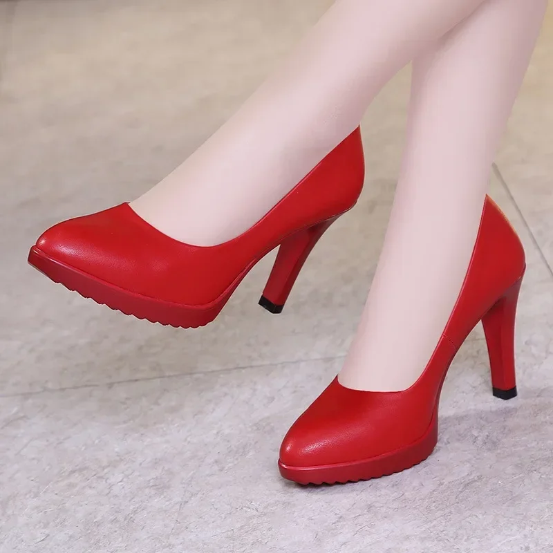 Court Heel Pointed - 8 cm di piccola dimensione 32-43