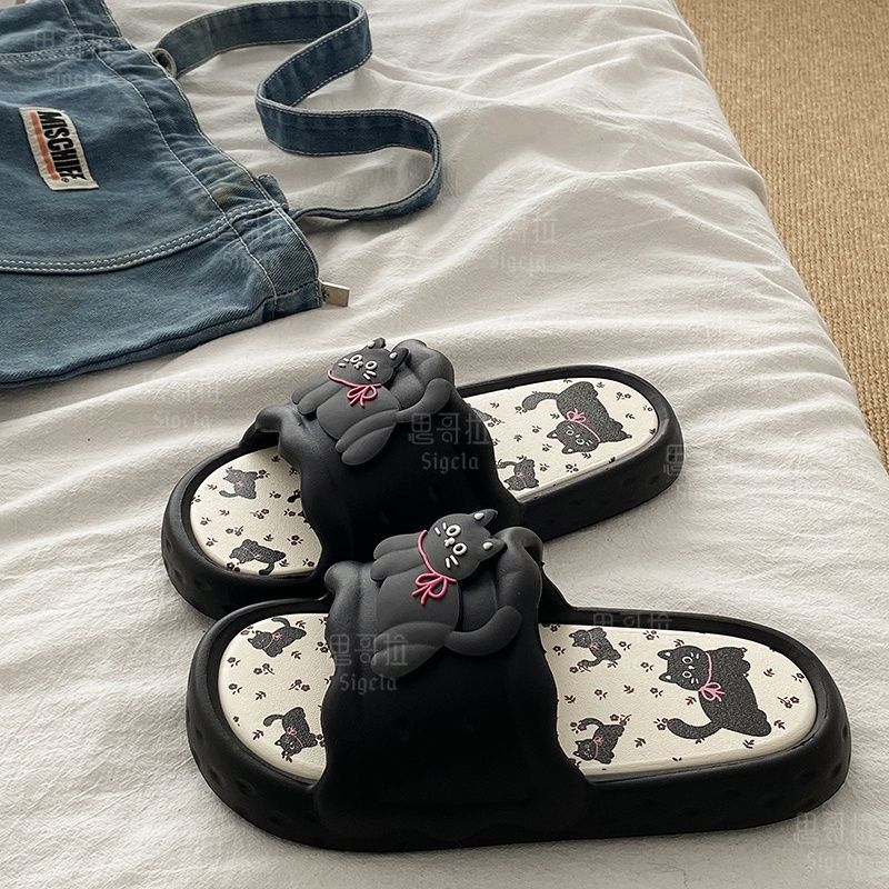 Women Shoes Size To Men - Stampa simpatico orso pantofole da donna