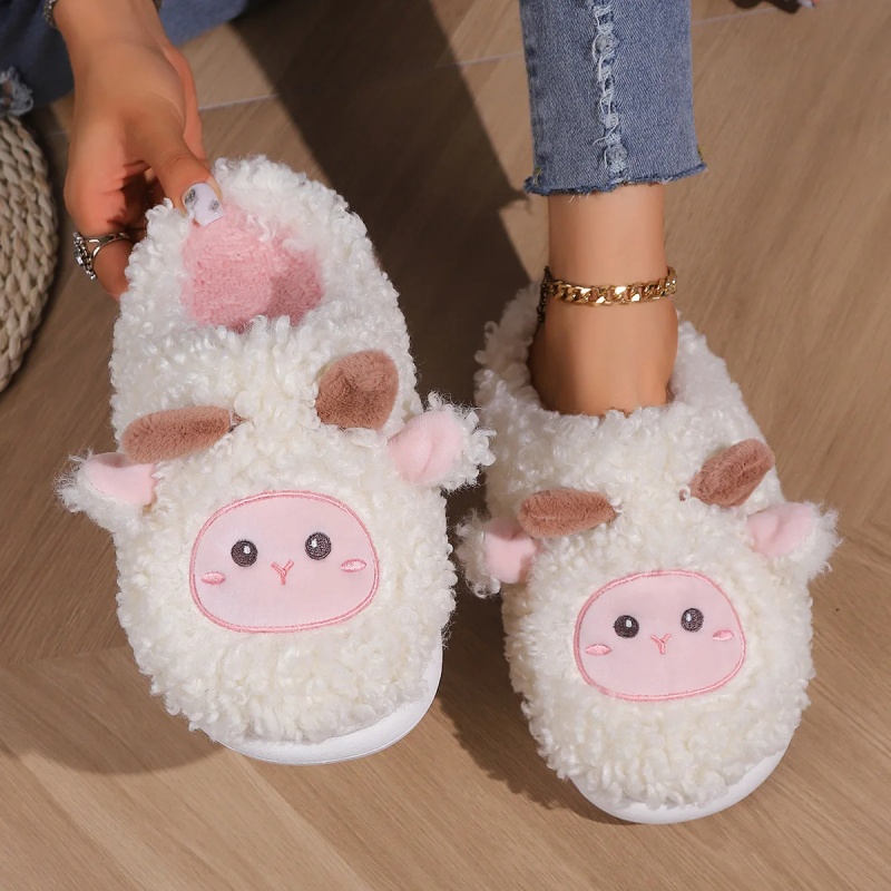 Women Shoes Size To Men - Pantofole invernali adorabili per pecorelle per