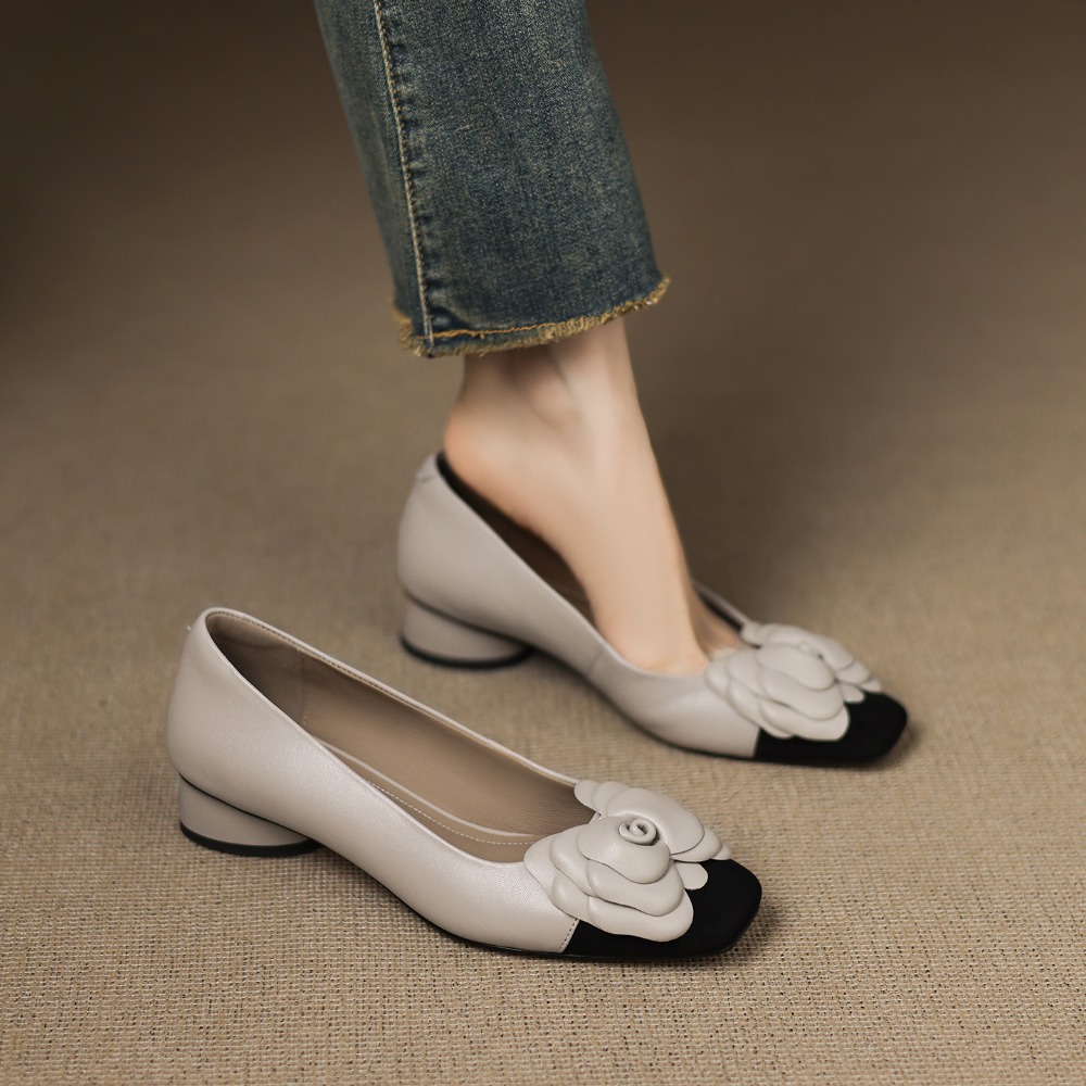 Scarpe singole con fiori alla  - Women'S Shoes Popular recensione e prezzo