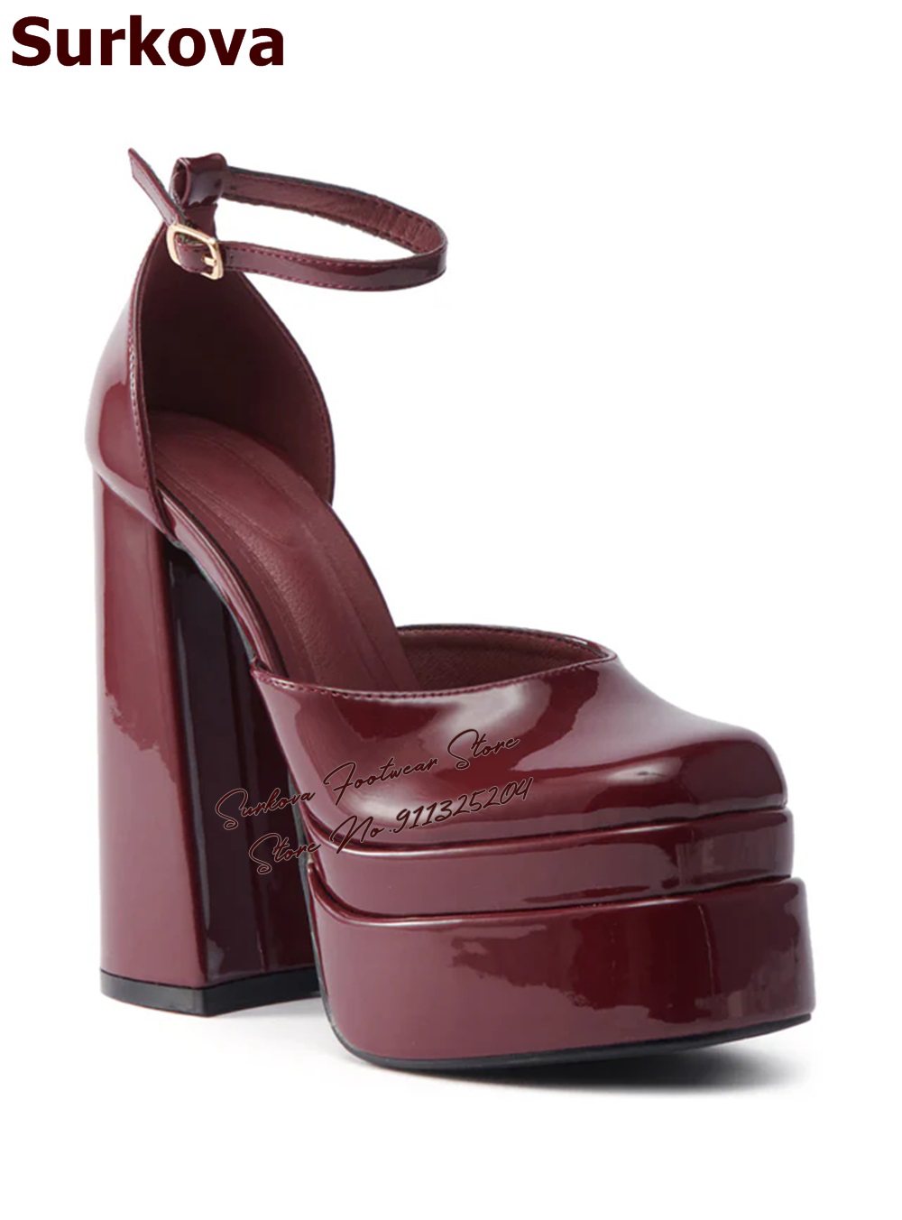 Surkova Décolleté con tacco gr - Women'S Shoes Burgundy recensione e prezzo