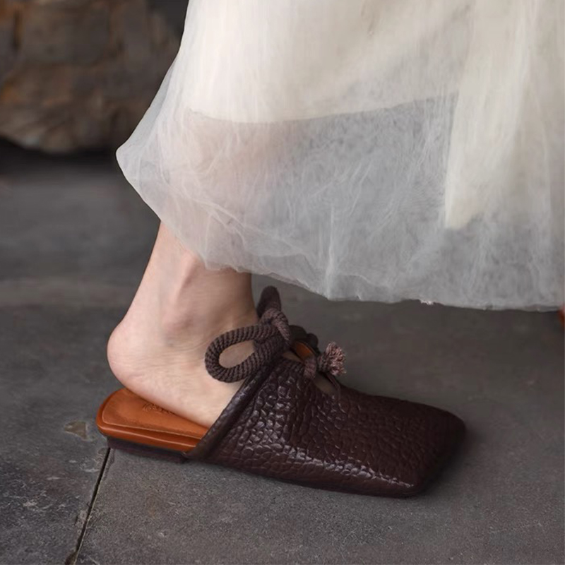 Ciabatte con Punta Quadrata da - Women Shoes Size 7 recensione e prezzo