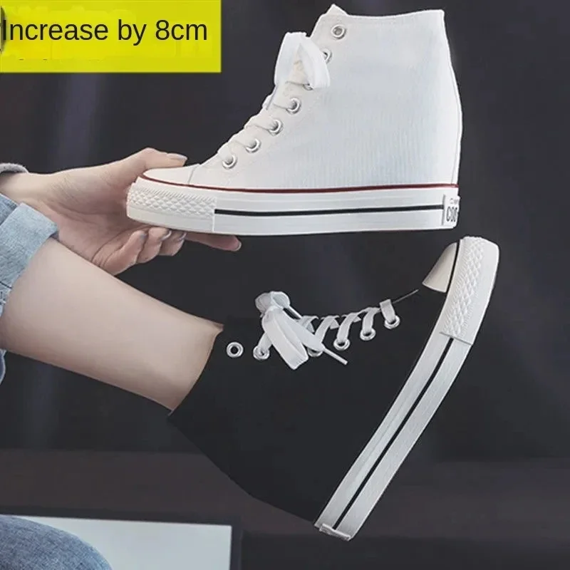 Scarpe di tela alte con platea - Women Shoes Size Chart recensione e prezzo